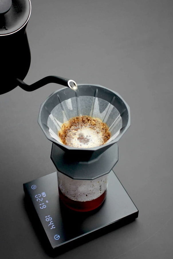 Quá trình Bloom cà phê 