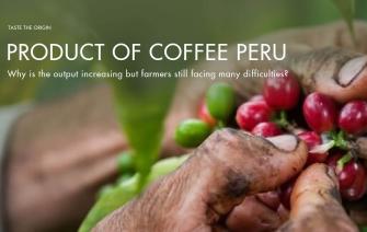 Why does Peruvian coffee production increase but farmers still face many difficulties?