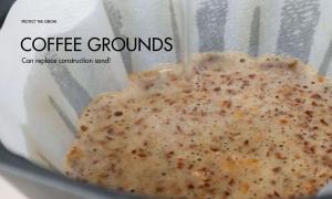 Maybe you don’t know that coffee grounds can replace construction sand