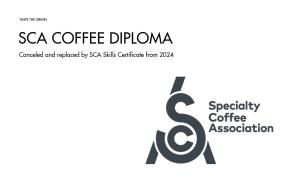 SCA Coffee Diploma will be phased out in 2024
