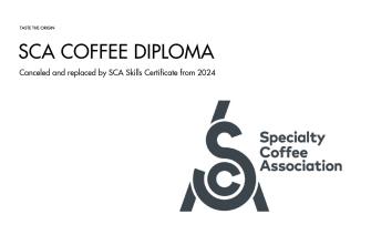 SCA Coffee Diploma will be phased out in 2024