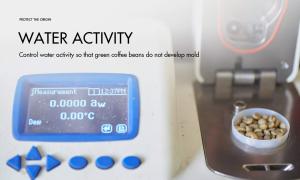 Control water activity to prevent green coffee from mold