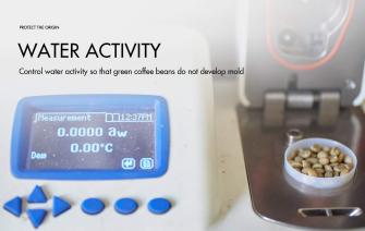 Control water activity to prevent green coffee from mold