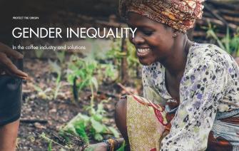 Why is it important to address gender inequality in the coffee industry?