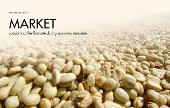 How does the specialty coffee market fluctuate during the economic downturn?