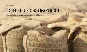 What will global coffee consumption look like in 2023/24 when 2022/23 consumption drops sharply?