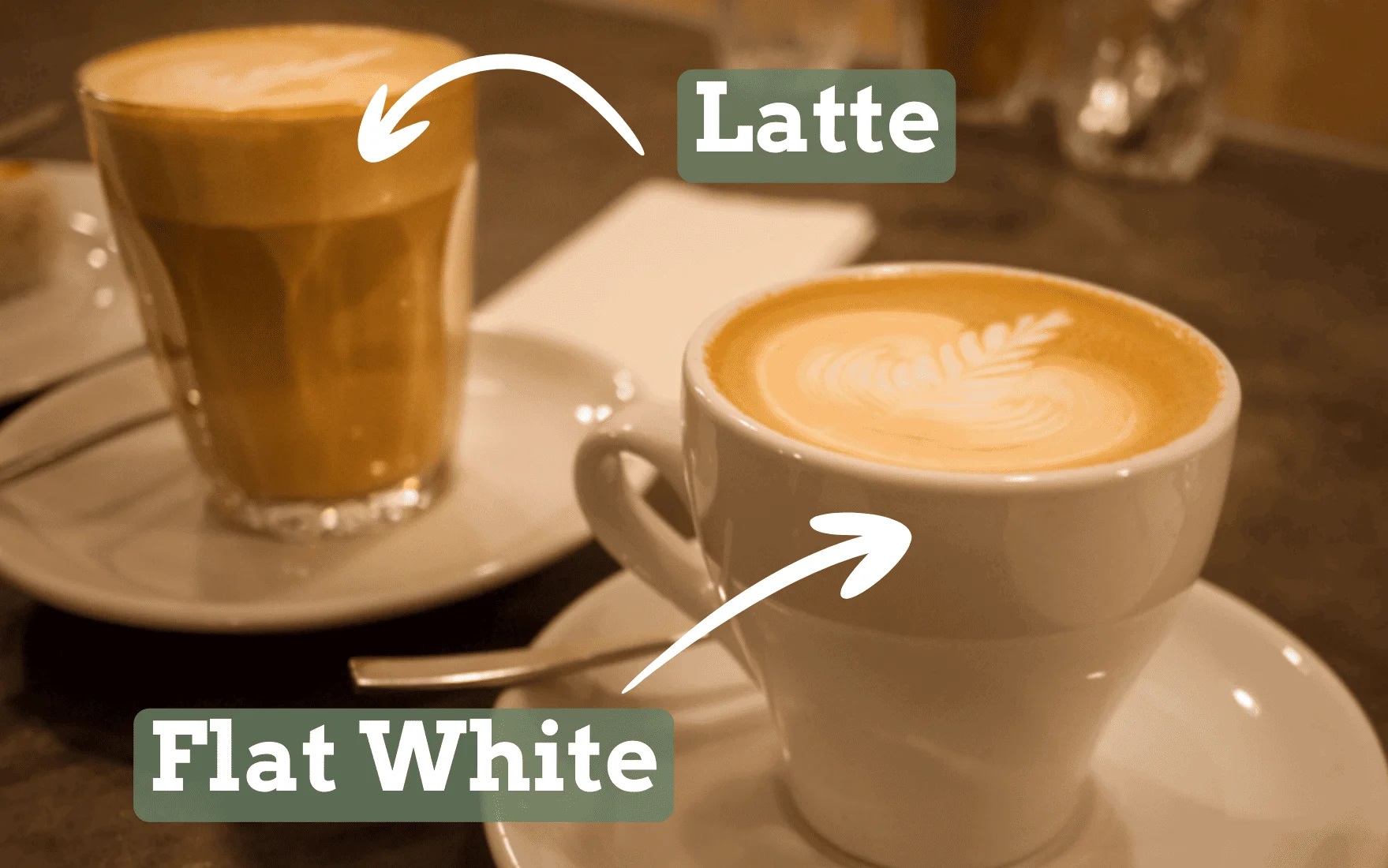 Flat White và Latte: Khám phá thế giới cà phê sữa