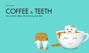 How to drink coffee without staining your teeth