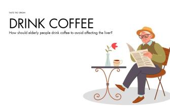 How should elderly people drink coffee to avoid affecting the liver?