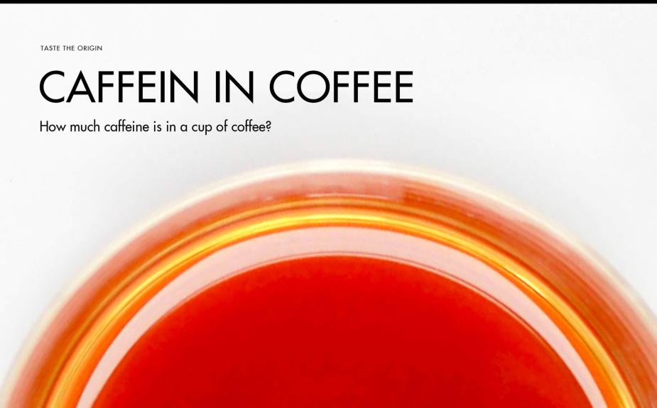 How much caffeine is in a cup of coffee?
