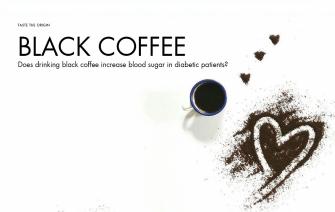 Does drinking black coffee increase blood sugar in diabetic patients?