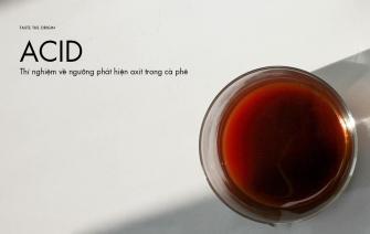 Thí nghiệm về ngưỡng phát hiện axit trong cà phê