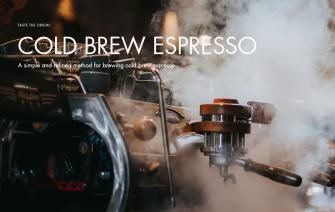 A simple and refined method for brewing cold brew espresso