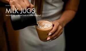 Are milk jugs essential tools in coffee brewing?