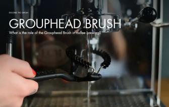 What is the role of the Grouphead Brush in coffee brewing?
