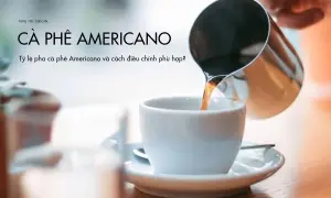 Tỷ lệ pha cà phê Americano và cách điều chỉnh phù hợp?