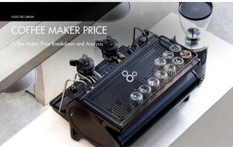 Coffee Maker Price Breakdown and Analysis