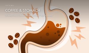 Drinking a lot of coffee causes stomach pain? Right or wrong?