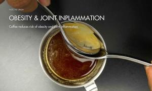 Coffee reduces risk of obesity and joint inflammation