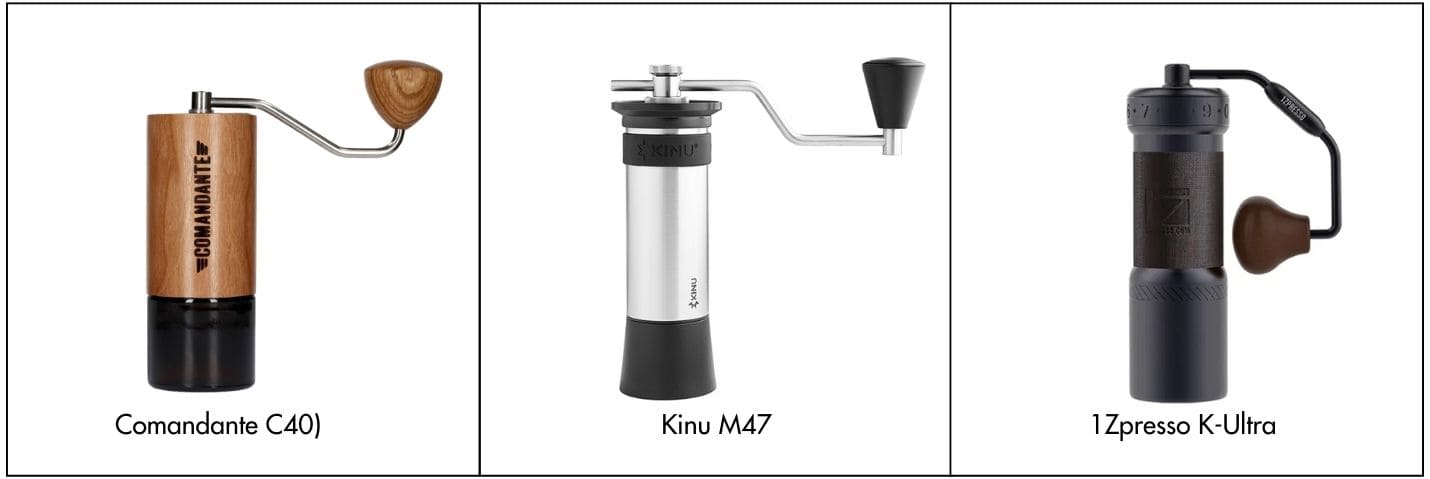 cối xay Comandante C40, Kinu M47 và 1Zpresso